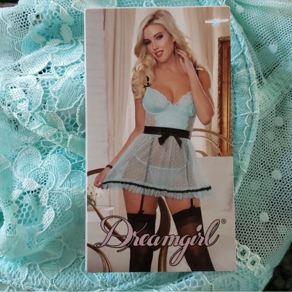 G String
Deamgirl Lace Apron Babydoll With G-
string - Picture 5 of 11